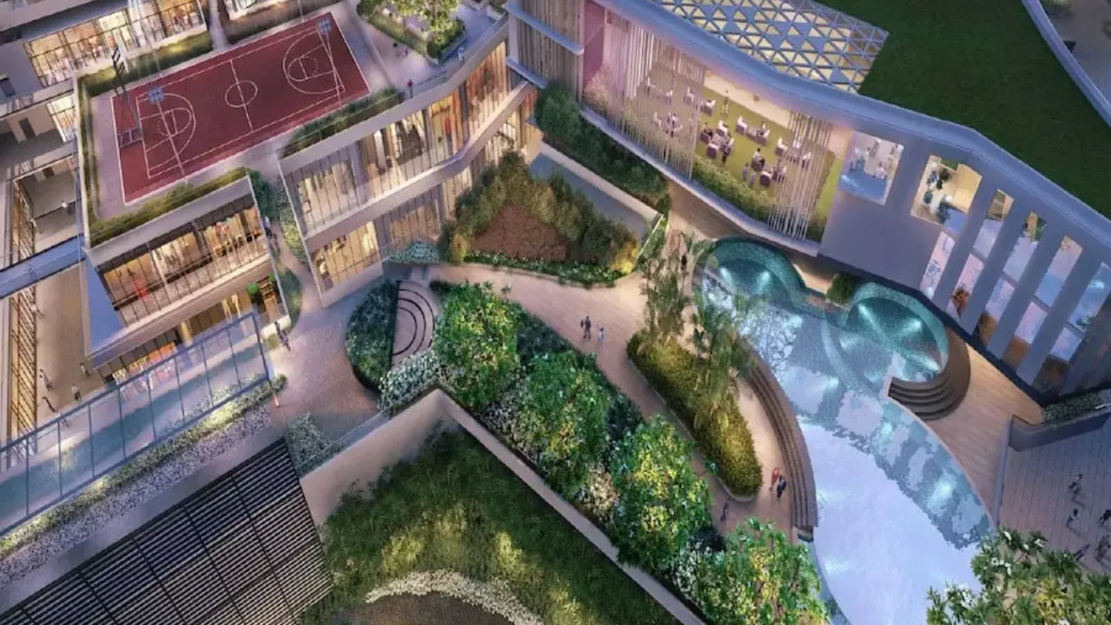 M3M-Heights-Apartments-In-Sector-65-Gurugram-sky-view